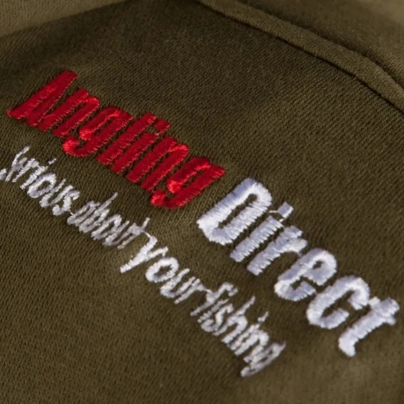 Sea Angling Direct Clothing * AD Emblem Green Fishing Hoodie 2019