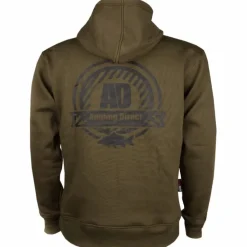 Fly Angling Direct Clothing * AD Emblem Green Fishing Hoodie 2019