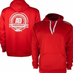 Carp Angling Direct Clothing * AD Emblem Red Fishing Hoodie 2019