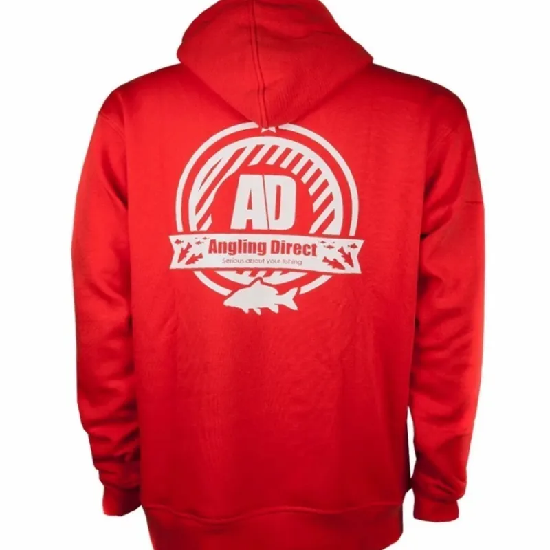 Sea Angling Direct Clothing * AD Emblem Red Fishing Hoodie 2019