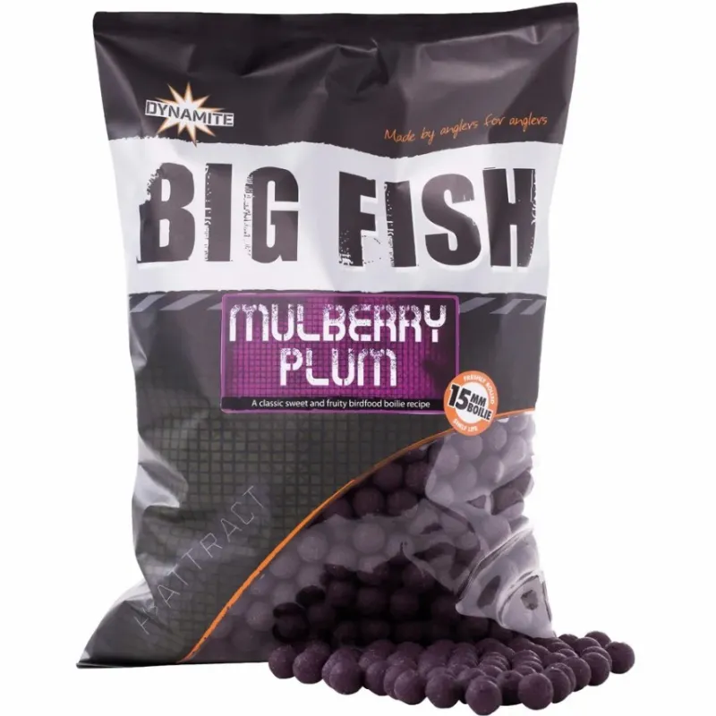 Carp Dynamite Baits Bait & Additives * Big Fish Mulberry Plum Boilies