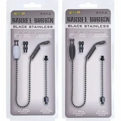 Carp ESP Indicators * Black & White Barrel Bobbins