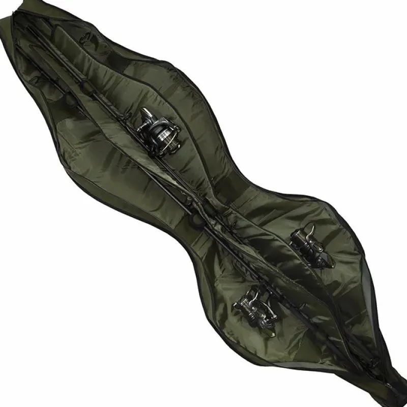 Carp Aqua Luggage * Black Series Compact Tristar 12ft 3 Rod Fishing Holdall