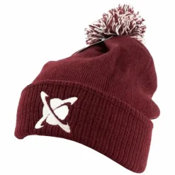 Carp CC Moore Clothing * Burgundy Fishing Bobble Hat