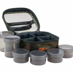 Specialist Fox Bait Making Equipment * Camolite 6 Glug Pot Case