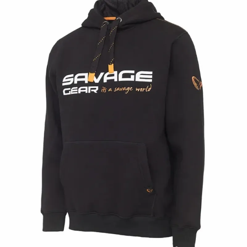 Pike / Predator Savage Gear Clothing * Cosmo Black Ink Fishing Hoodie