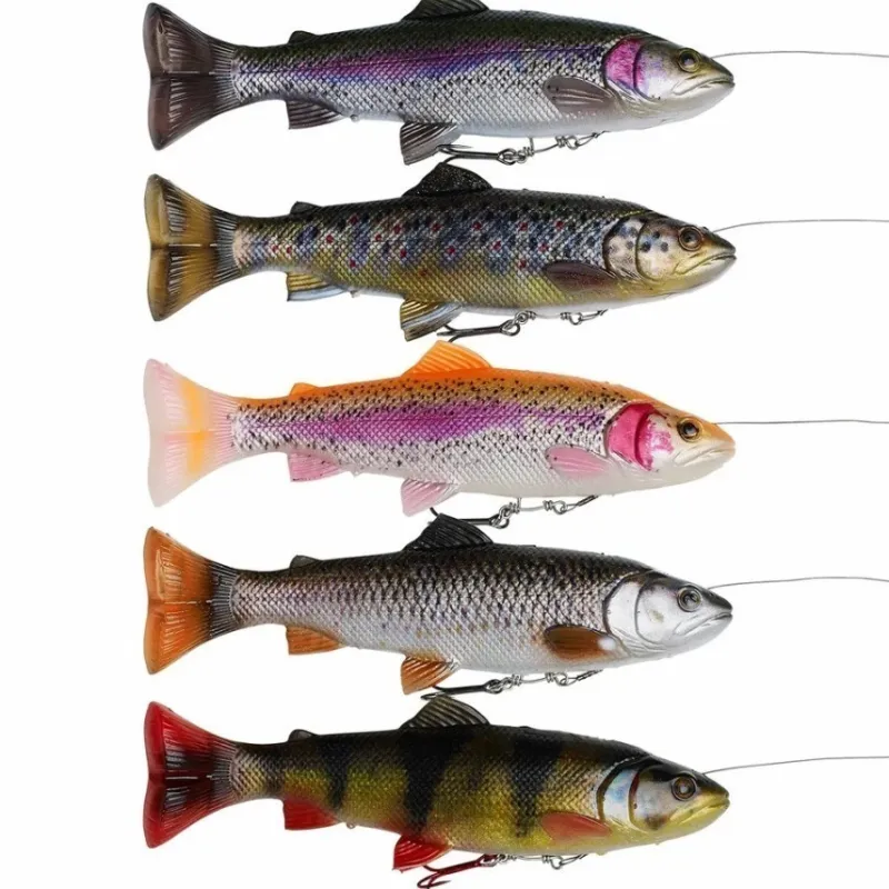 Pike / Predator Savage Gear Lures * 4D Line Thru Pulse Tail Trout 20cm