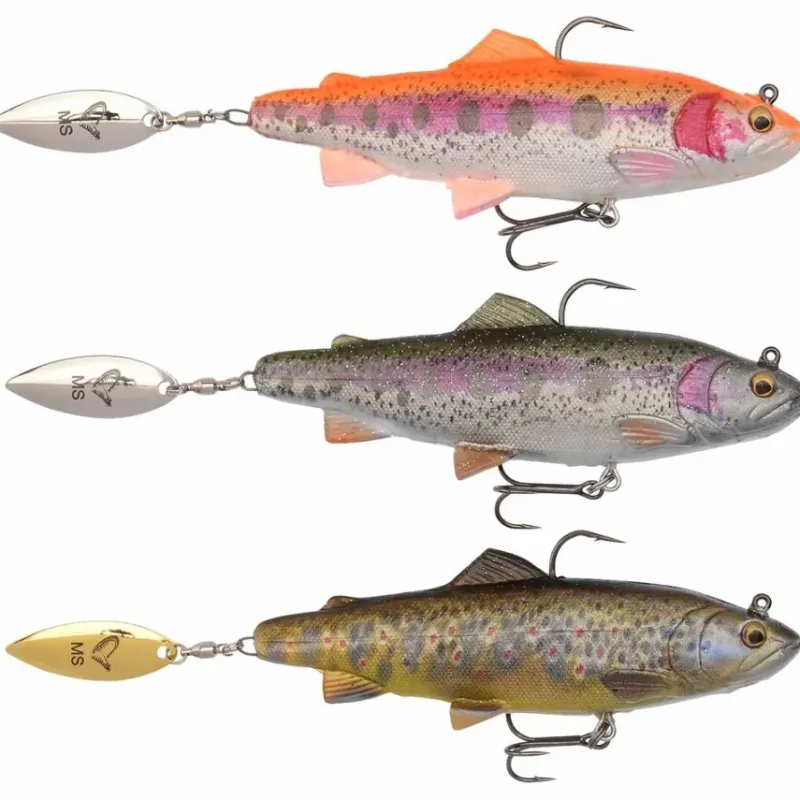 Pike / Predator Savage Gear Lures * 4D Trout Spin Shad