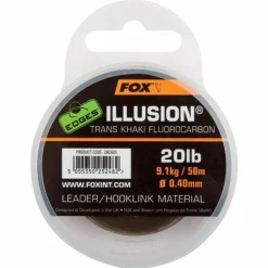 Carp Fox Terminal Tackle * Edges Illusion Trans Khaki Soft Leader