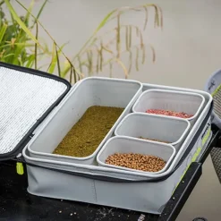 Coarse & Match Matrix Luggage * EVA Fishing Bait Cooler Tray Light Grey Inc 4 Tubs