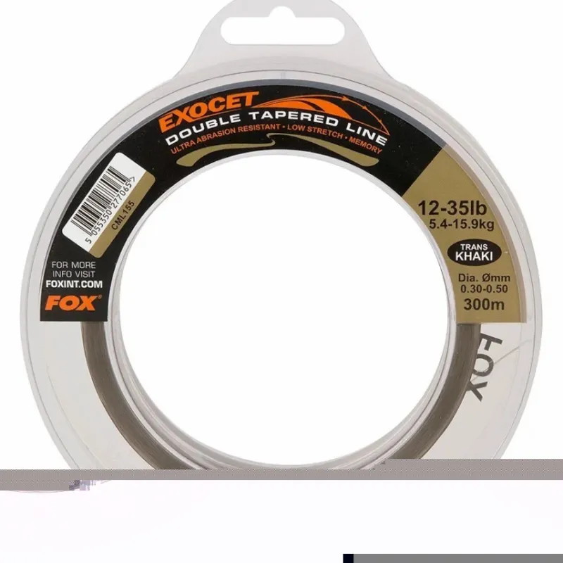 Carp Fox Line * Exocet Double Tapered Trans Khaki Line