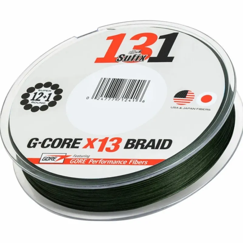 Carp Sufix Line * 131 G-Gore Braid Lo-Vis Green 300m