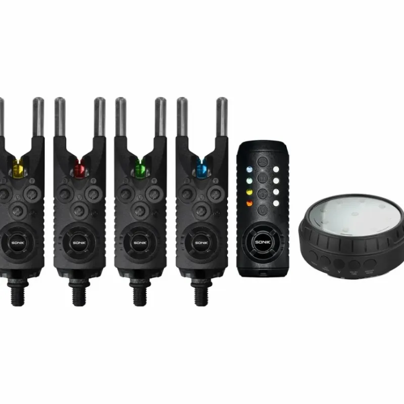 Carp Sonik Bite Alarms * Gizmo Alarm & Receiver Set 4+1