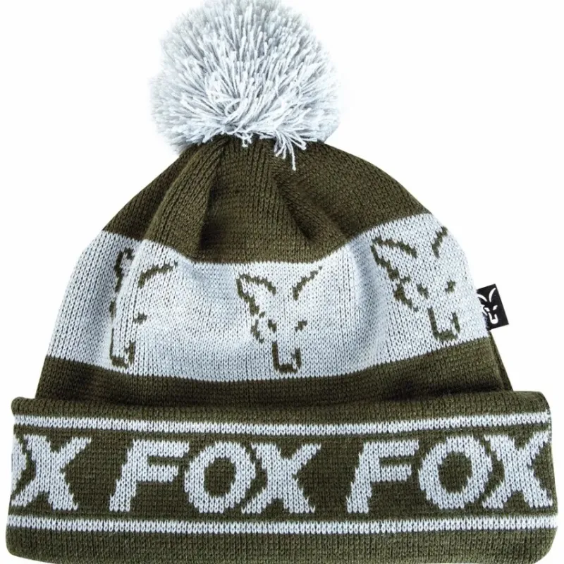 Carp Fox Clothing * Green & Silver Lined Bobble Fishing Hat