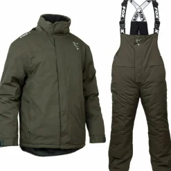 Carp Fox Clothing * Green & Silver Winter Fishing Suit