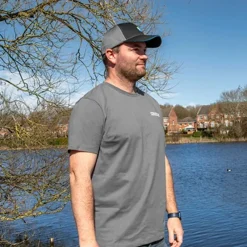 Coarse & Match Preston Clothing * Grey Fishing T-Shirt