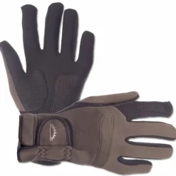 Coarse & Match Sundridge Clothing * Hydra Full Finger Khaki/Black Super Stretch Fishing Gloves