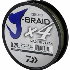 Pike / Predator Daiwa Line * J-Braid X4 Dark Green