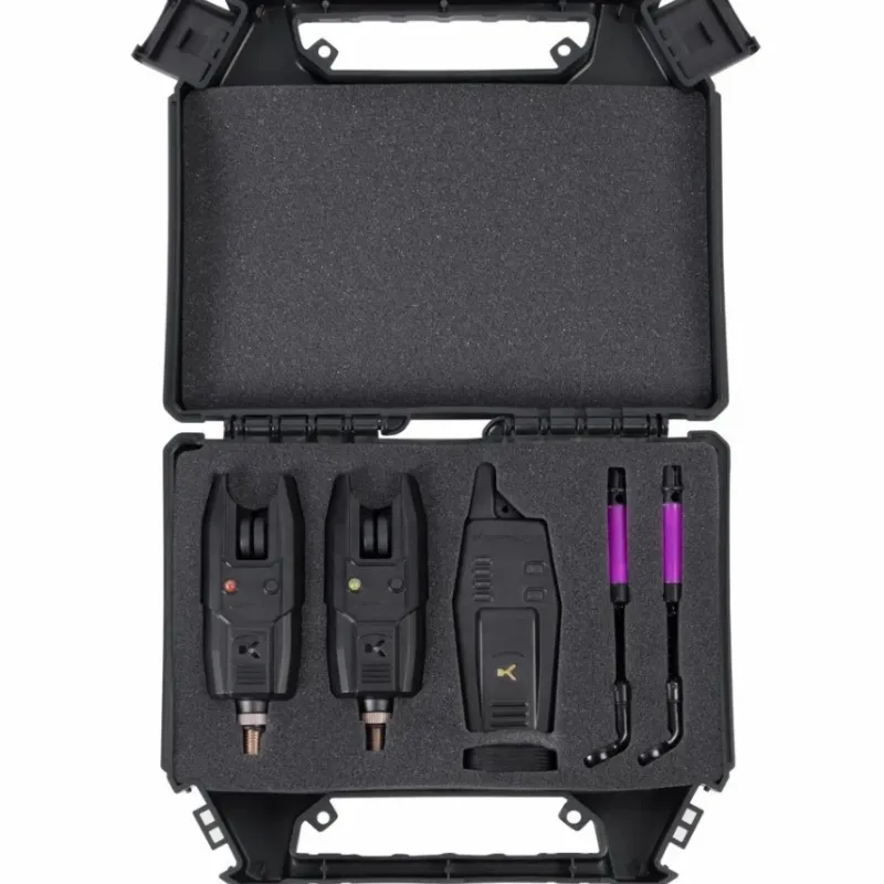 Carp Korum Bite Alarms * KBI-R 2 Rod Alarm Presentation Set