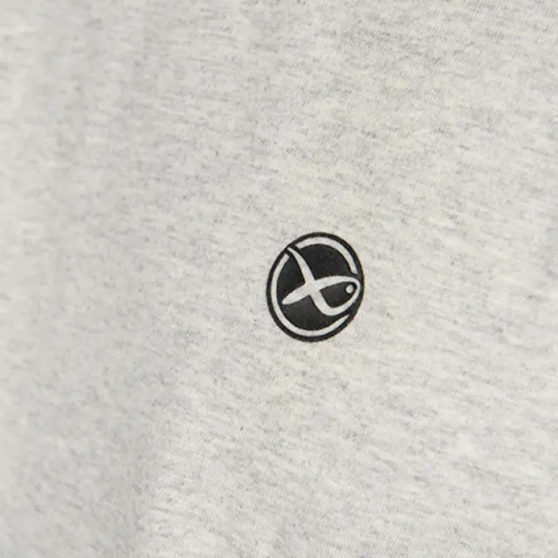 Coarse & Match Matrix Clothing * Large Logo Marl Grey / Lime Fishing T-Shirt