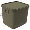 Carp Trakker Buckets & Riddles * 13L Olive Square Container