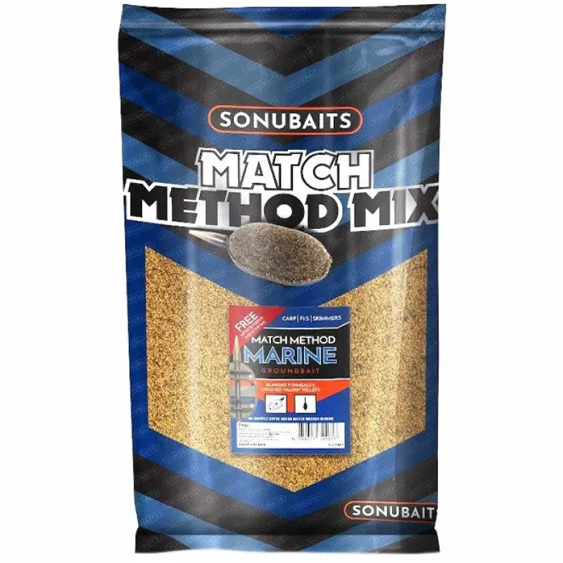 Coarse & Match Sonubaits Bait & Additives * Match Method Fishing Mix Marine 2kg