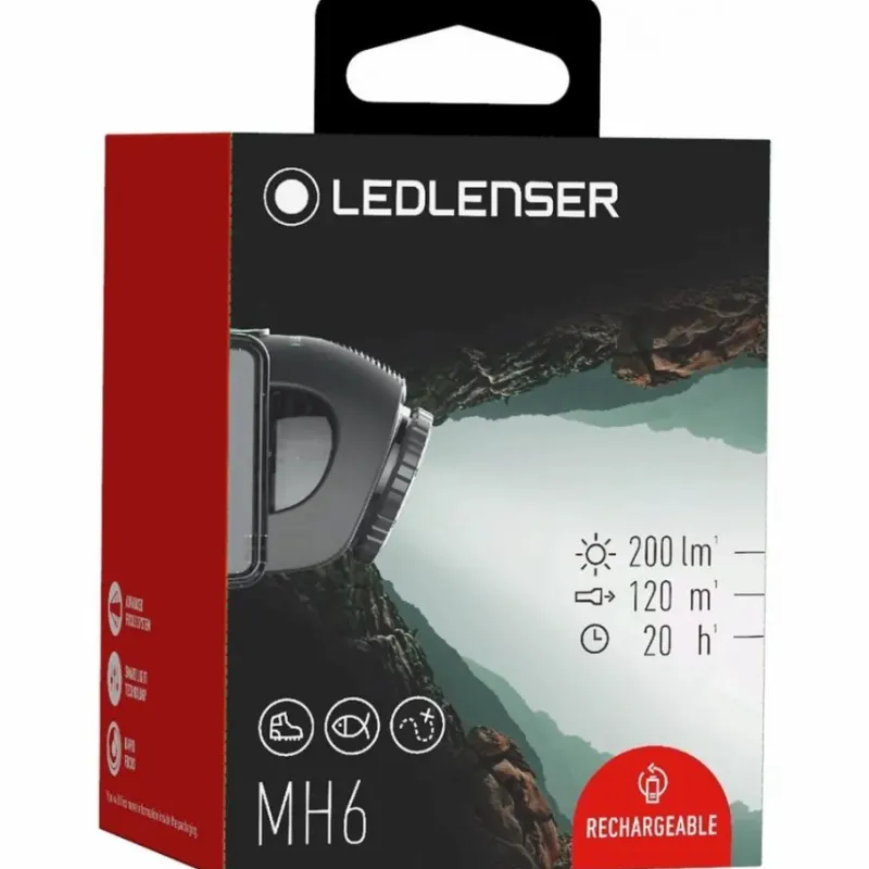 Pike / Predator LED Lenser Lighting * MH6 Rechargeable Headtorch