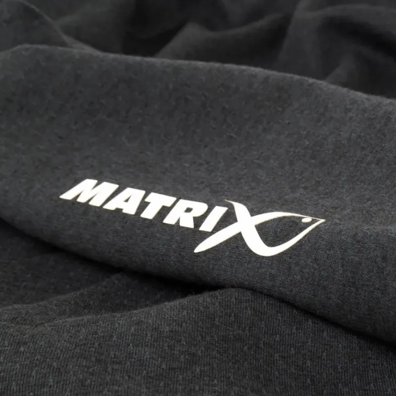 Coarse & Match Matrix Clothing * Minimal Black Marl Fishing Hoodie