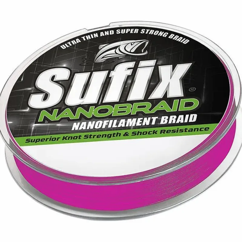 Pike / Predator Sufix Line * Nano Braid Pink 100m