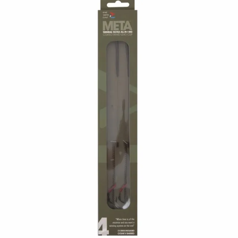 Carp One More Cast Rigs * OMC Meta Terminal Tackle All-In-1 Coated Braid Lead Clip Fishing Rig
