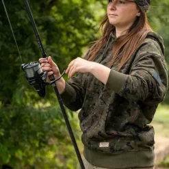 Carp One More Cast Clothing * OMC Signature Splash Camo Fishing Hoodie