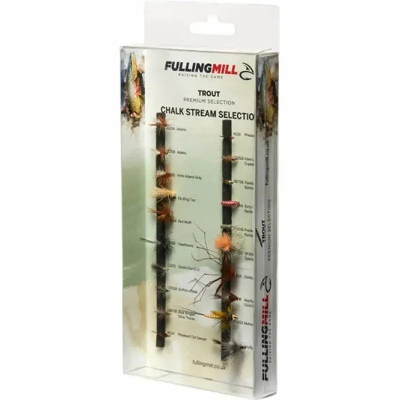 Fly Fulling Mill Flies * Premium Chalk Stream Selection 20 Flies