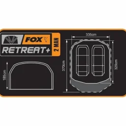 Specialist Fox Bivvies & Shelters * Retreat+ 2 Man Fishing Bivvy