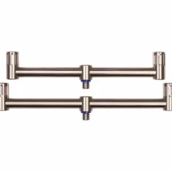 Carp Summit Tackle Rod Support * 2 Rod Colosseum Stainless Fixed Buzz Bar