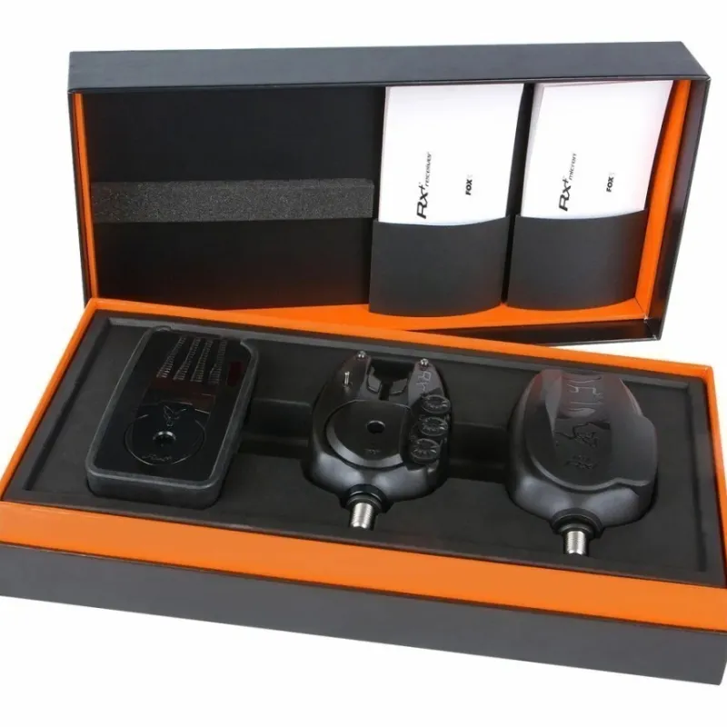 Carp Fox Bite Alarms * RX+ 2 Rod Presentation Set
