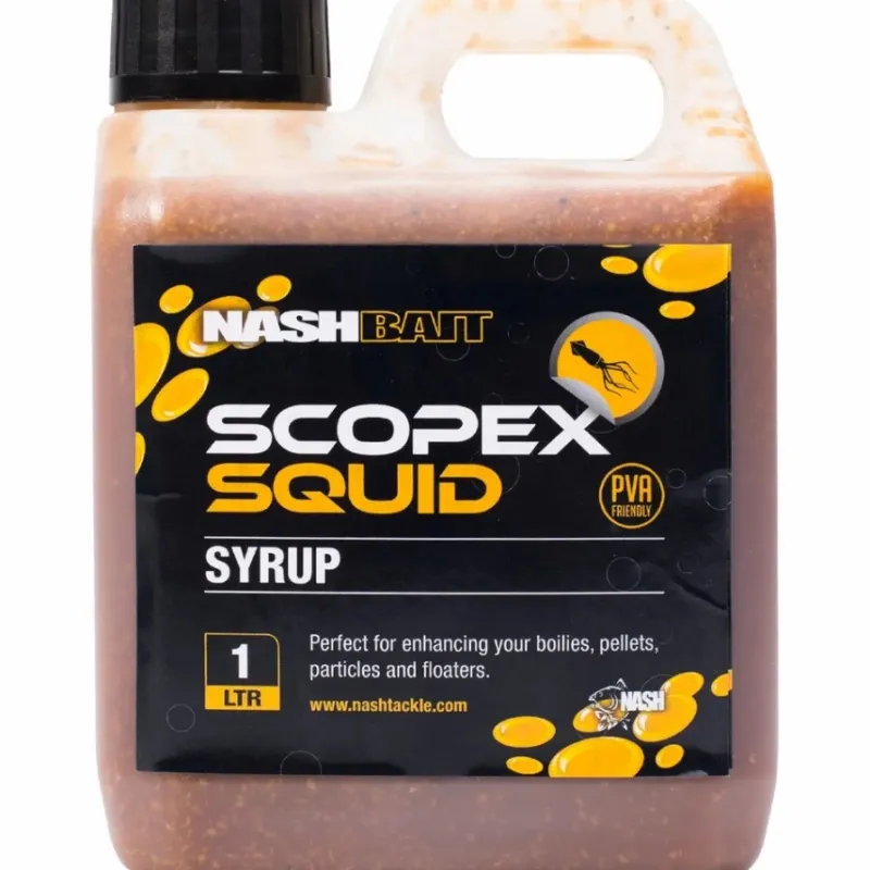 Carp Nash Bait & Additives * Scopex Squid Syrup 1L