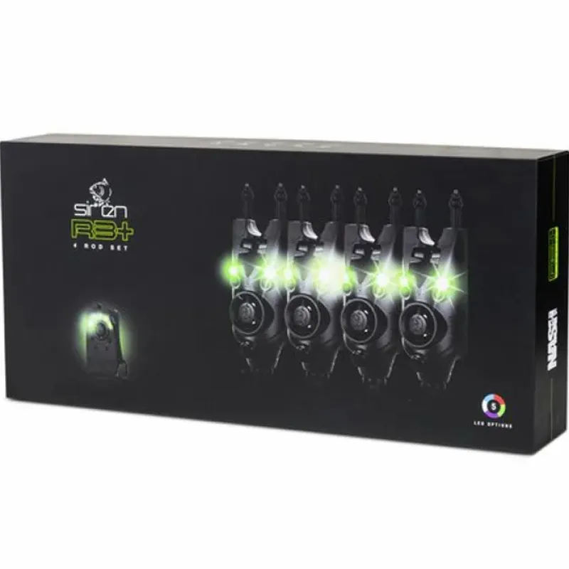 Carp Nash Bite Alarms * Siren R3+ Bite Alarm Presentation Set