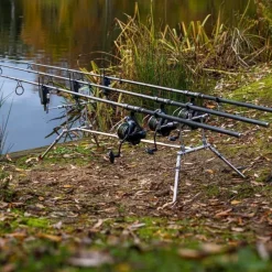 Carp Solar Tackle Rod Pods * Solar P1 Worldwide Pod Kit Inc 3 Rod Buzz Bars & Mini Back Rests