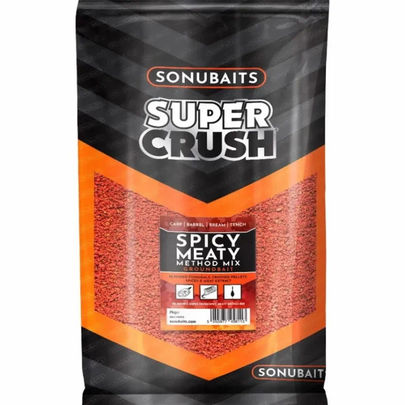Coarse & Match Sonu Baits Bait & Additives * Sonubaits Supercrush Spicy Meaty Method Mix