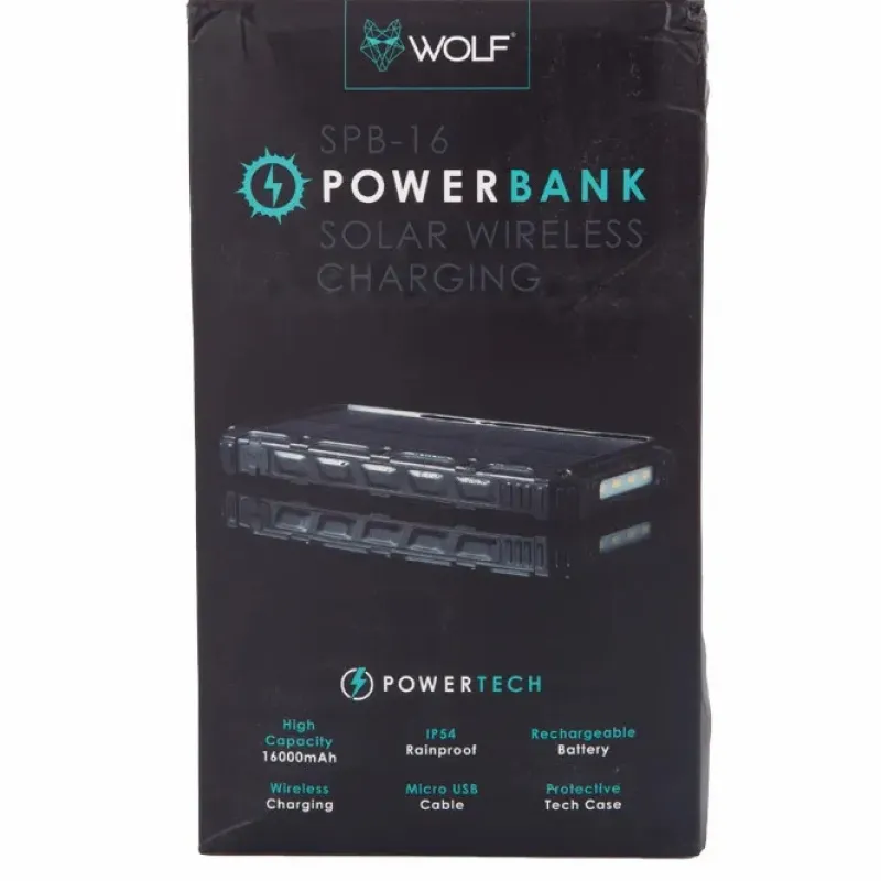 Carp Wolf Miscellaneous * SPB 16 Solar Powerbank