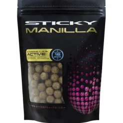 Carp Sticky Baits Bait & Additives * Sticky Manilla Active Freezer Boilies