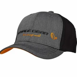 Pike / Predator Savage Gear Clothing * Strike Grey Melange Black Fishing Cap