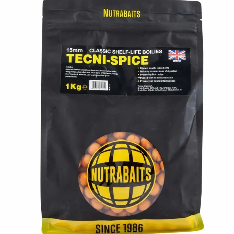 Carp Nutrabaits Bait & Additives * Tecni-Spice Shelf-Life Boilies
