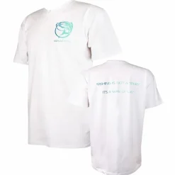 Sea Tackling Minds Clothing * Ultra Premium Basic White Fishing T-Shirt