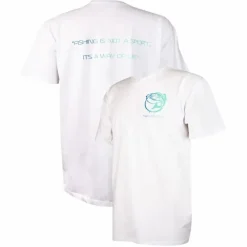 Fly Tackling Minds Clothing * Ultra Premium Basic White Fishing T-Shirt