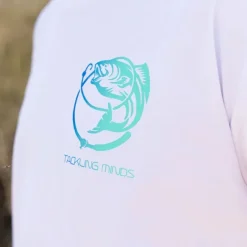 Pike / Predator Tackling Minds Clothing * Ultra Premium Basic White Fishing T-Shirt