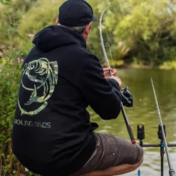 Coarse & Match Tackling Minds Clothing * Ultra Premium Black DPM Camo Fishing Hoodie