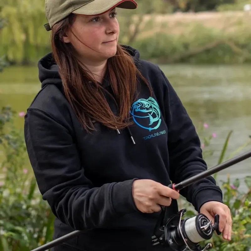 Fly Tackling Minds Clothing * Ultra Premium Black Fishing Hoodie