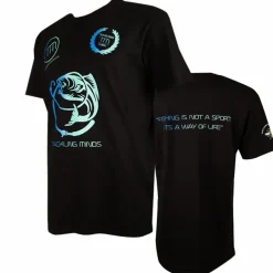 Coarse & Match Tackling Minds Clothing * Ultra Premium Black Fishing T-Shirt