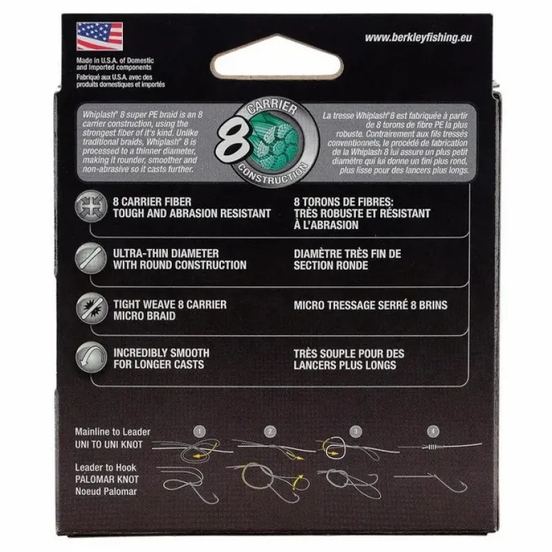 Pike / Predator Berkley Line * Whiplash 8 Yellow Fishing Braid 300m